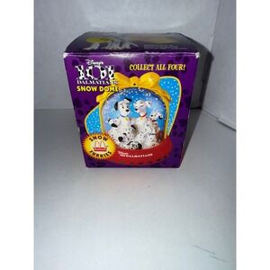 Disney 101 Dalmatians Snow Furries McDonalds Snow Dome Vintage 1996 Happy Toy